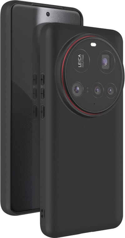 Mayaxess, Hoesje voor Xiaomi 15 Ultra Zacht Silicone Dun Coating, Zwart