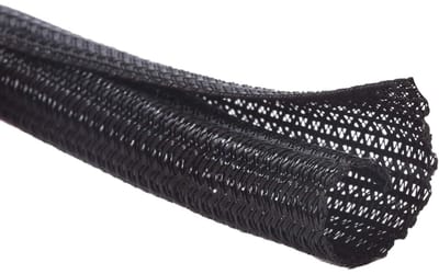 TOVBMUP Kabelmouw - Kabel Organiser - Zelfsluitende - Kabelbescherming - Knipbaar - Voor tv, computer, thuisbioscoop, autokabels voor thuis en op kantoor - 13 mm × 1 m - Zwart