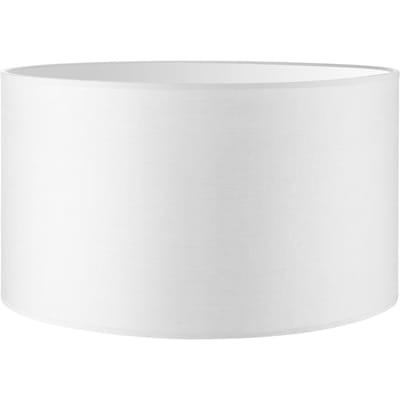 Home Sweet Home Lampenkap Bling cilinder - van stof - Wit - Moderne stoffen Lampenkap - 40/40/22cm - E27 lamphouder - voor vloerlamp, tafellamp,