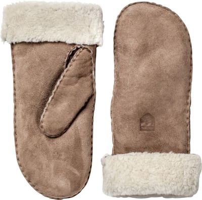 Sheepskin Mitt Dames Want Beige 9