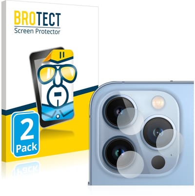 BROTECT - Screenprotector voor Apple iPhone 13 Pro (ALLEEN Camera Lens) - Folie Beschermfolie transparant 2 Stuks
