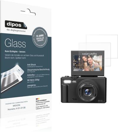 dipos – 2x Matte Pantserfolie geschikt voor MEIION Norwiss X-01-0138 | 9H Screenprotector