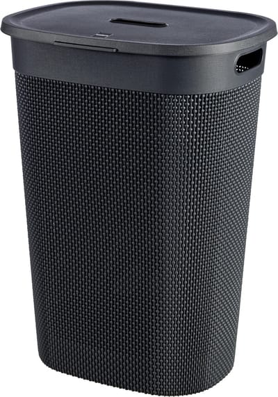 Curver Filo Wasmand met deksel 55L - Antraciet