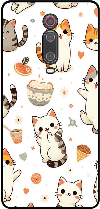 Smartphonica Telefoonhoesje Geschikt voor Xiaomi Mi 9T met katten opdruk - TPU backcover case cat design geschikt voor Xiaomi Mi 9T