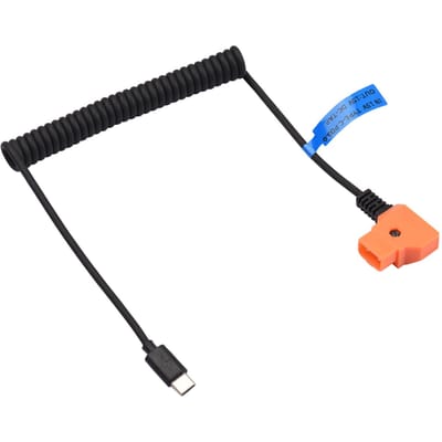 Câble d'alimentation USB type-c mâle vers 15V PD3.0, connecteur mâle D-Tap pour batterie à montage en V noir