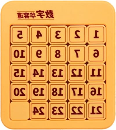 Numeriek Schuifspel - Cijferpuzzel Logica - Mentale Training - Antislip Ontwerp - 6x6 Cijfers - Meerkleurig