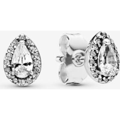 925 Sterling Zilveren Oorbellen Stud Kristallen Oorbellen Voor Vrouwen Roségoud Kroon Hart Oneindigheid Bij Oorbel Sieraden gray