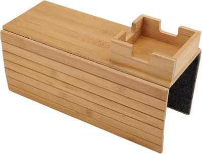 Opvouwbare banktafel - Armleuning dienblad - Drankjes bewaren - Antislip & stabiel - 37x17x8 cm - Zwart