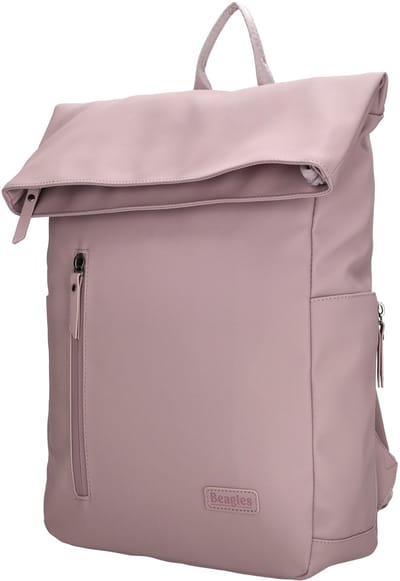 Beagles Originals Nara Rolltop Rugzak Tablet vak School Werk - Praktische vakken - Oudroze