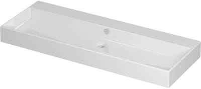 INK Unlimited Wastafel Porselein Zonder Kraangat - 1200x450x110 mm - Glans Wit