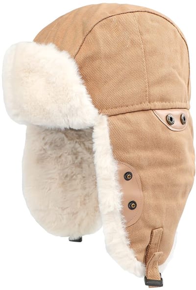 Dailygoody - Pilotenmuts - Warme trappermuts - Winddicht en comfortabel - Uniseks - Fleece bombermuts - Geschikt voor wintersport en outdoor