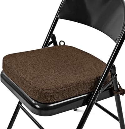 Comfortabel traagschuim eetkamerstoelkussen 5 cm - Donkerbruin