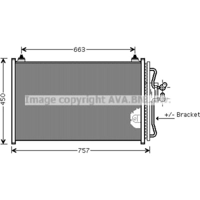 Condensator, airconditioning AVA COOLING FDA5347 AVA