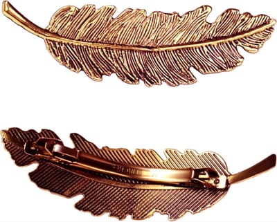 *** Haarspeldje, haarclip én veren haarspeld. Perfect voor elke haarstijl en verkrijgbaar in een stijlvolle rose gouden kleur. Met een lengte van 9CM cadeau voor jezelf of een ander! van Heble® ***