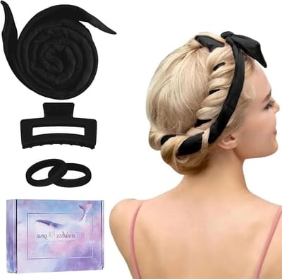 Curls Zonder Hitte: Nachtelijke Haar Curlers voor Mooie Golfjes, DIY Haarkrullen, Geschikt voor Middellang Haar