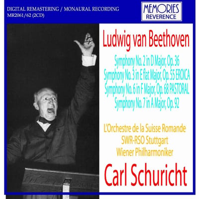 CD KARL SCHURICHT; BEETHOVEN - Karl Schuricht Beethoven Zeldzame Opname MR206162 Niet Japan ObiKlassiek Gebruikt blue