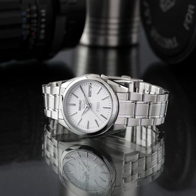 Seiko SNKL41K1 Herenhorloge 38 mm - Zilverkleurig