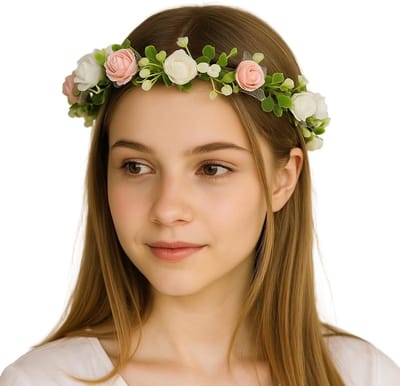 haar, kunstbloemen, haarslinger, bloemenkrans, bloemenkroon, hoofdband, bloemenkrans, hoofdband, verstelbaar, haarband bloemen voor vrouwen, bruiloft, feest