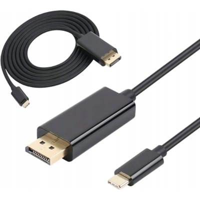 Zenwire KABEL MHL USB-C DisplayPort-adapter 4K 60Hz 1,8M Thunderbolt 3.0 voor Macbook Pro Air en andere apparaten ZW-02