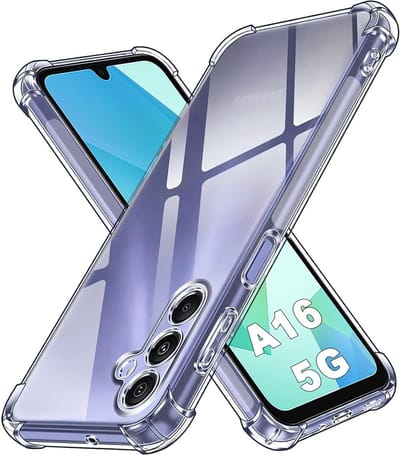 Crystal Anti Schok Doorzichtig Bescherming Hoesje - Geschikt voor Samsung Galaxy A16 - Extra sterke hoeken back cover - Transparant