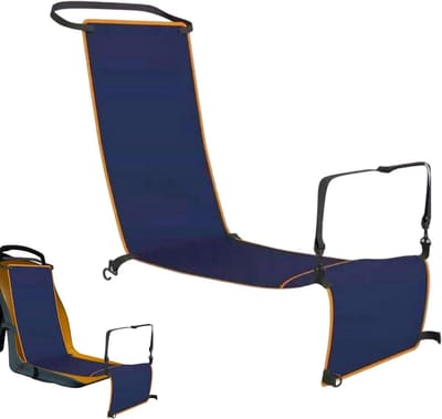 Vliegtuig Voetensteun - Reis Hangmat - Comfortabel Reizen - Ruimtebesparend Ontwerp - 150 x 41 cm - Zwart