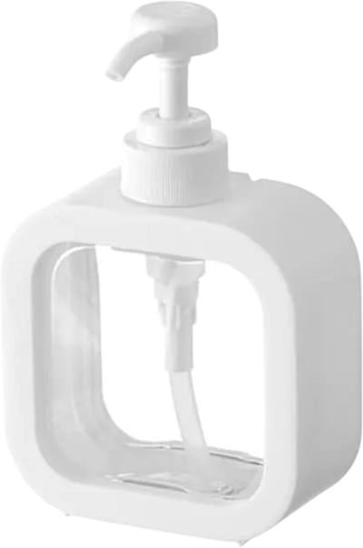 Navulbare Zeepdispenser Badkamer 300 ml – Wit – Zeep Pompdispenser en Shampoo Dispenser voor Handzeep, Lotion en Douchegel