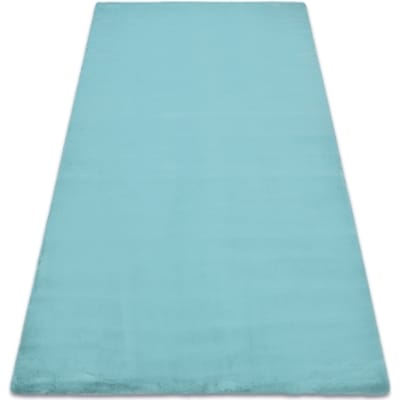 Kleden Rugsx Tapijt BUNNY aqua blauw IMITATIE konijnenvacht 200x290 cm