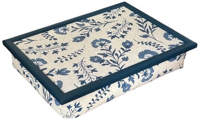 Andrews - Laptray - Schootkussen - Blauw in Bloei - 40x30 cm