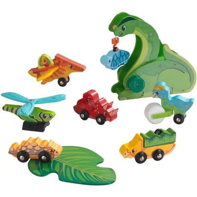 KidKraft Adventure Tracks Dino World Prehistoric Pals Pack - 4 stuks, meerkleurig