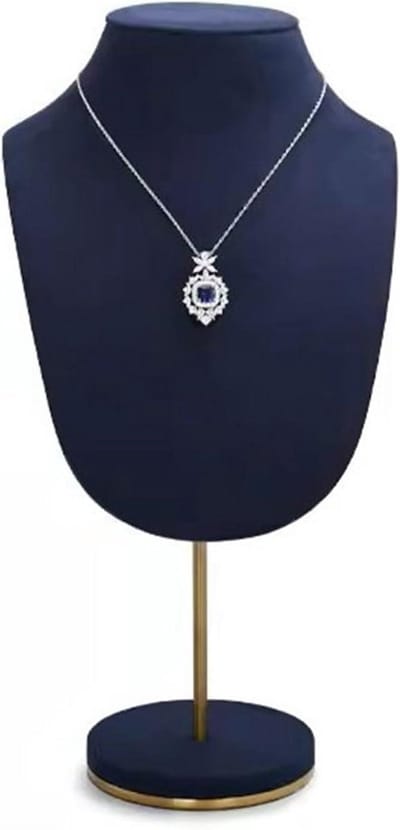 Sieraden display - Hanger buste - Juwelen presenteren - Stabiele voet - 1 stuk - Zwart