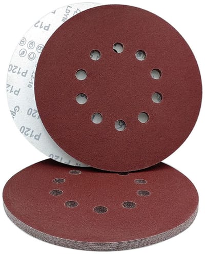 Schuurpapierschijven van 225 mm - 10 schijven - 9 inch - Rond schuurpapier - 10 gaten - Korrelgrootte P240 - Geschikt voor wand- en plafondschuurmachines