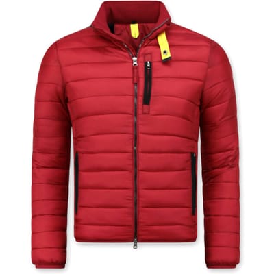 Heren Korte Jas - Slim Fit - Rood