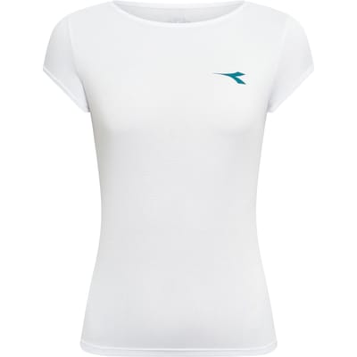 Diadora Court T-shirt Dames-wit