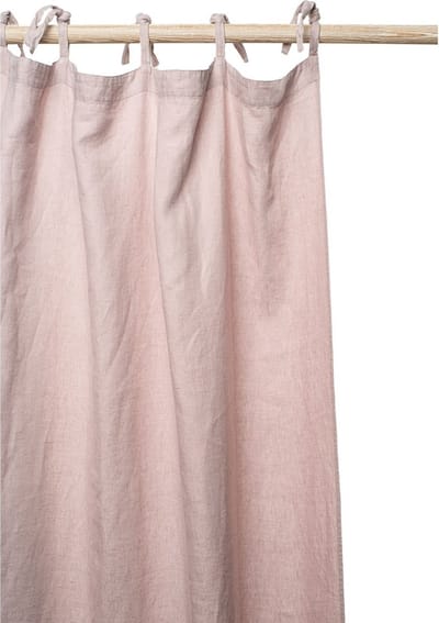 Gordijn | Emma - 100% Stonewashed Linnen - 160x280 cm - 8 Lintlussen - Vieux Rose