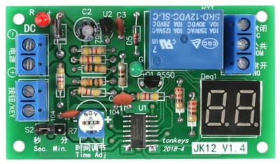 Dailygoody - DC 12V Nalooprelais Module - Digitale LED Indicator - Instelbare Countdown Timer - Perfect voor Automatisering - Betrouwbare Prestaties -