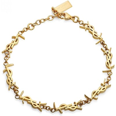 Saint Laurent Cassandra Monogram Opyum Multi Bedel Armband 757664 Y1500 8030 757664 Y1500 8030 (M) beige