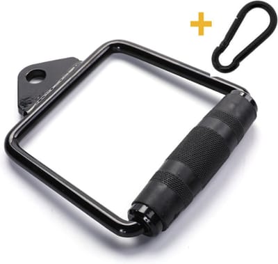 MIRO® Handgreep kabel - Fitness - Draaibaar - Krachtstation - Set Van 2 Stuks - Inclusief 2 Karabijnhaken - Black Edition