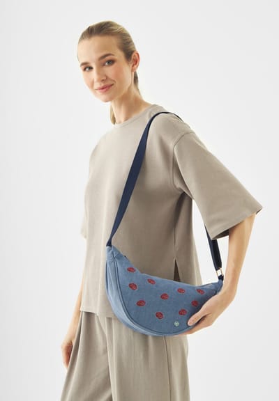 Codello crossbodytas van Denim met borduursel