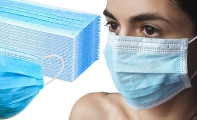 100 Stuks 3-Laags Hygiënische Wegwerp Mondkapjes - Bescherming Mond en Neus