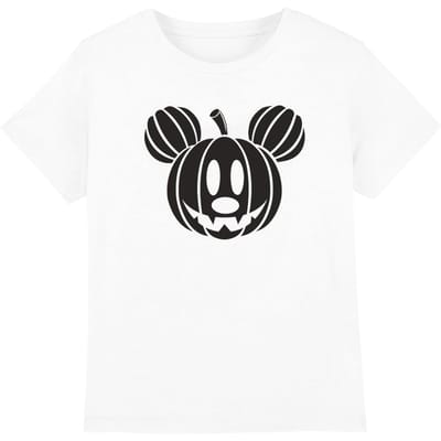 Disney Kinderen/Kinderen Mickey Mouse Pompoenhoofd T-shirt (Wit)