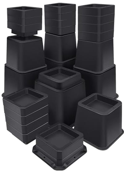 Verstelbare Meubelverhogers 30 cm voor Bed en Bureau - Zwaar Belastbare Risers tot 2,7 kg