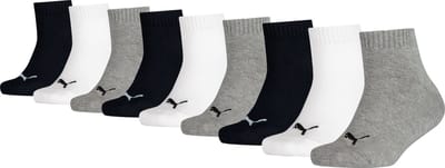 Puma - Kids Sokken in kwartlengte - 9 Pack - Maat 31-34