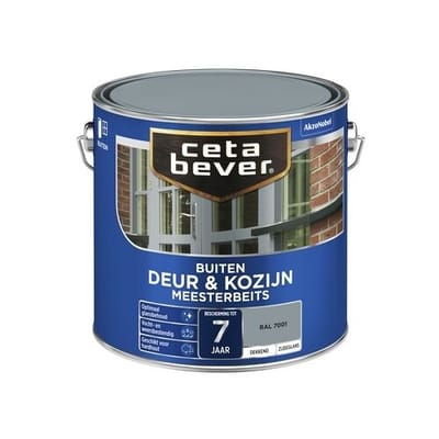 Cetabever Buitenbeits Deur & Kozijn - Ral 7001 - Zijdeglans - 750ml