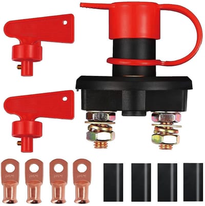 Accu Scheidingsschakelaar 12V 24V - Batterij Hoofd Isolator voor Marine, Auto, RV, ATV, en Vrachtwagen