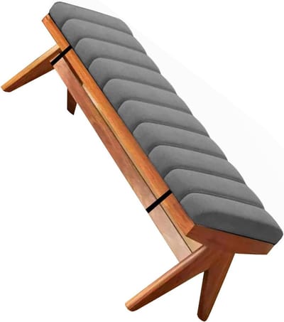 Bankkussen Buiten 2/3 Zits 130 x 50 120cm x 35cm 150x40 Zitkussens Binnen, Fluwelen Etalagekussen, Anti-katkras met Rits en Antislip Bodem(Dark Gray,120x30cm x6cm Thick)