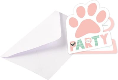 Amscan - Hello Pets - Uitnodigingen (8 stuks)