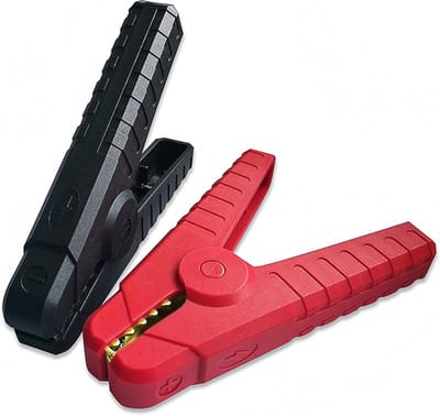 Set van 2 Accuklemmen 200A voor Startkabels, Rood en Zwart, Krachtige Krokodillenklemmen