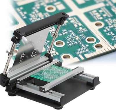 Handmatige SMT-stencilprinter, instelbare dikte en hoogte, precisie-soldeerpasta-printstation, 20x20 cm voor PCB-assemblage en kleine serieproductie