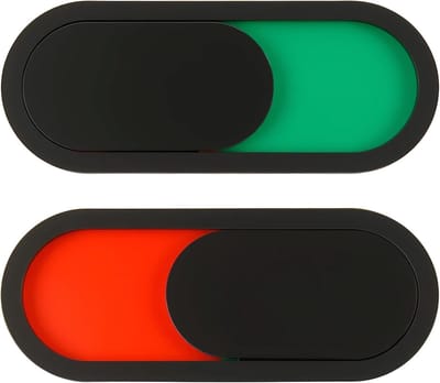 Set van 2 Privacypanelen, Zelfklevend en Omkeerbaar, Ideaal voor Deurindicatoren en Kantoorgebruik (10 x 4 cm)