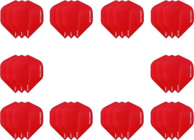 10 sets (30 stuks) Super Sterke Rode Poly XS100 - flights - dart flights